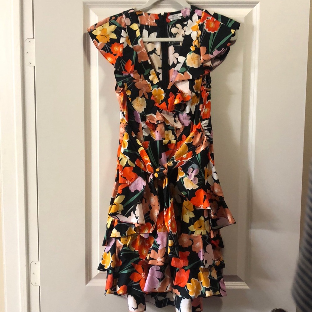 Saylor Floral Multicolor Ruffle Dress